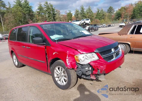 2016 Dodge Grand Caravan American Value Pkg from USA, damaged, VIN 2C4RDGBG3GR243820